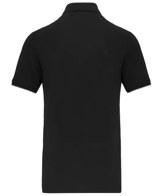 WK270 - Contrasterende polo Day To Day korte mouwen Black / Silver