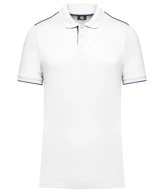 WK270 - Contrasterende polo Day To Day korte mouwen White / Navy