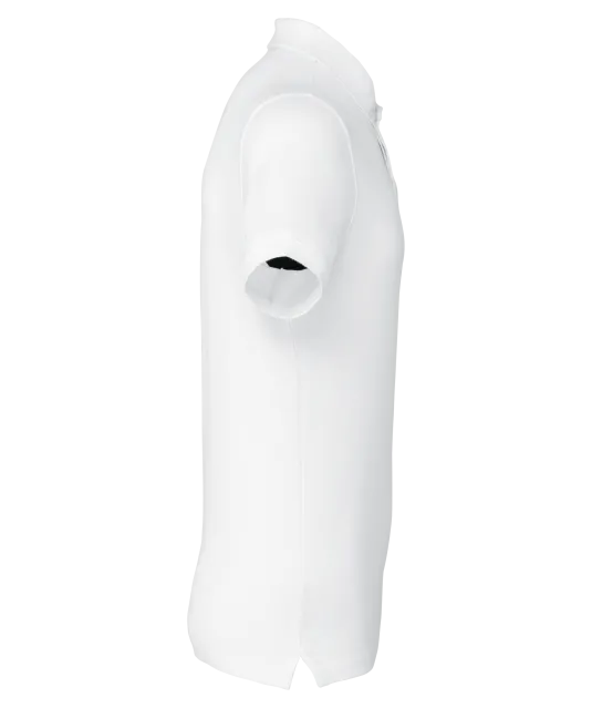 WK225 - Herenpolo met drukknoopkraag en korte mouwen White