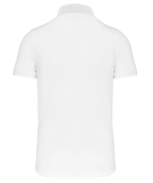 WK225 - Herenpolo met drukknoopkraag en korte mouwen White