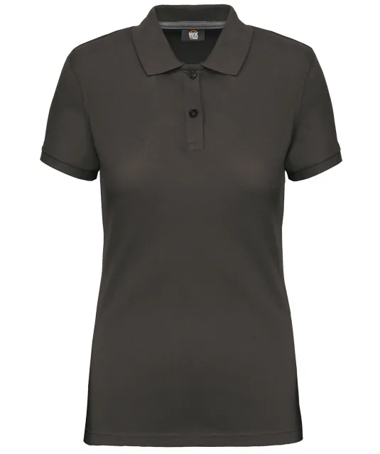 WK275 - Damespolo korte mouwen Dark Grey