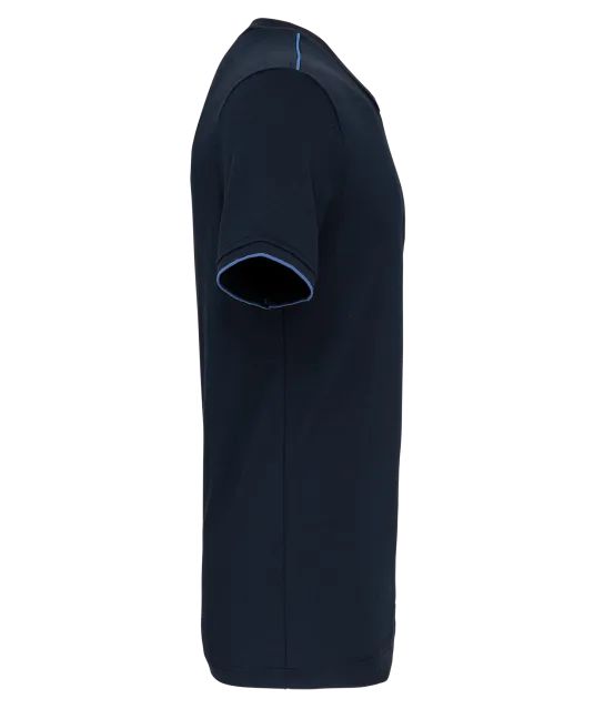 WK3020 - T-shirt Day To Day korte mouwen Navy / Light Royal Blue