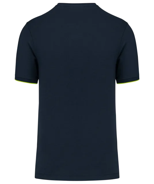 WK3020 - T-shirt Day To Day korte mouwen Navy / Fluorescent Yellow