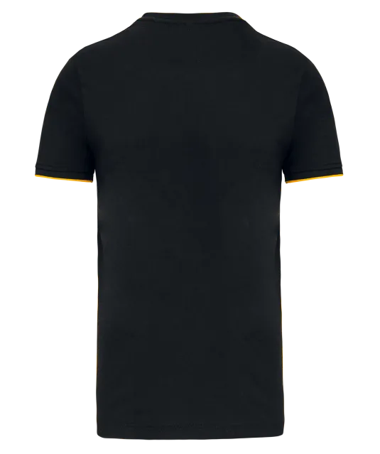WK3020 - T-shirt Day To Day korte mouwen Black / Yellow