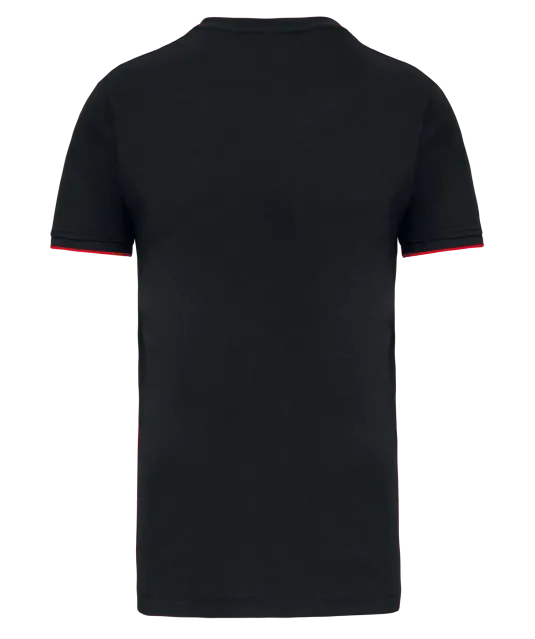 WK3020 - T-shirt Day To Day korte mouwen Black / Red