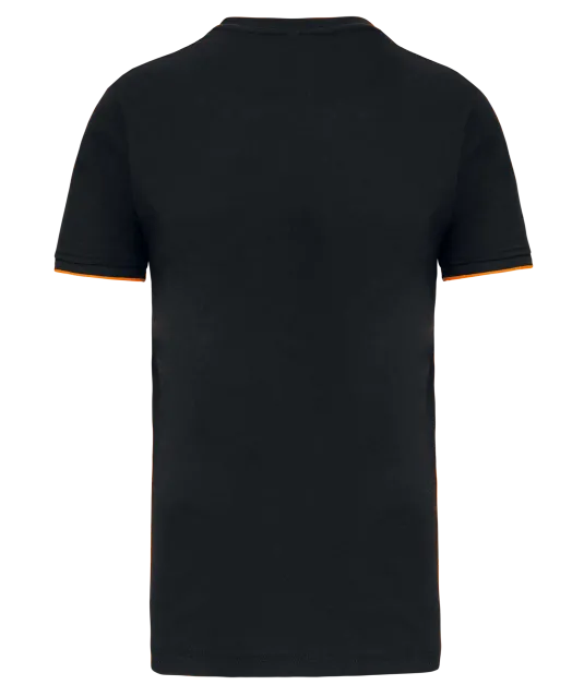 WK3020 - T-shirt Day To Day korte mouwen Black / Orange