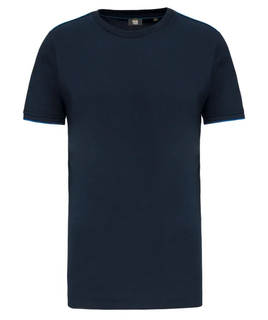 WK3020 - T-shirt Day To Day korte mouwen Navy / Light Royal Blue
