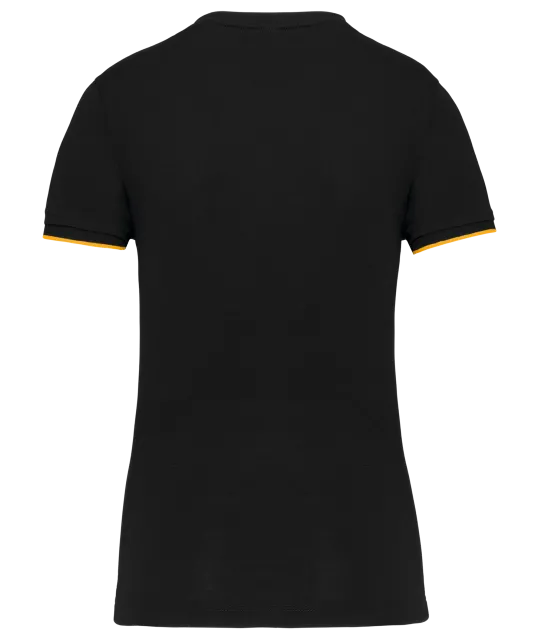 WK3021 - Dames-T-shirt Day To Day korte mouwen Black / Yellow