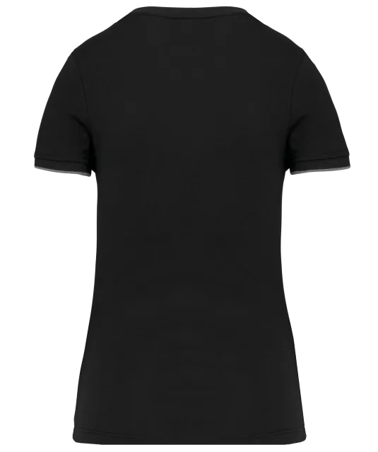 WK3021 - Dames-T-shirt Day To Day korte mouwen Black / Silver