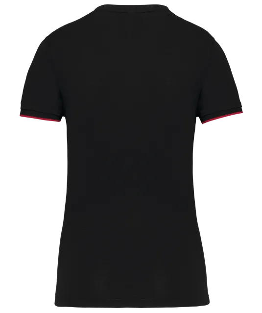WK3021 - Dames-T-shirt Day To Day korte mouwen Black / Red