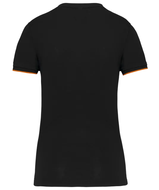 WK3021 - Dames-T-shirt Day To Day korte mouwen Black / Orange
