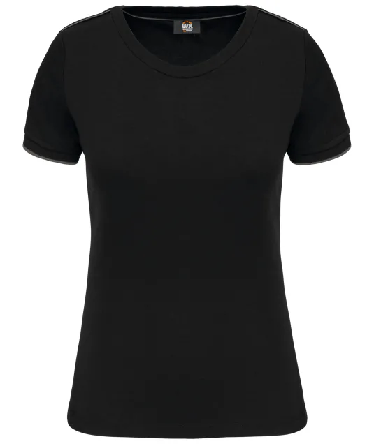 WK3021 - Dames-t-shirt Day To Day korte mouwen Black / Silver
