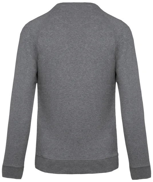 K490 - Sweater bio raglanmouwen kids Grey Heather