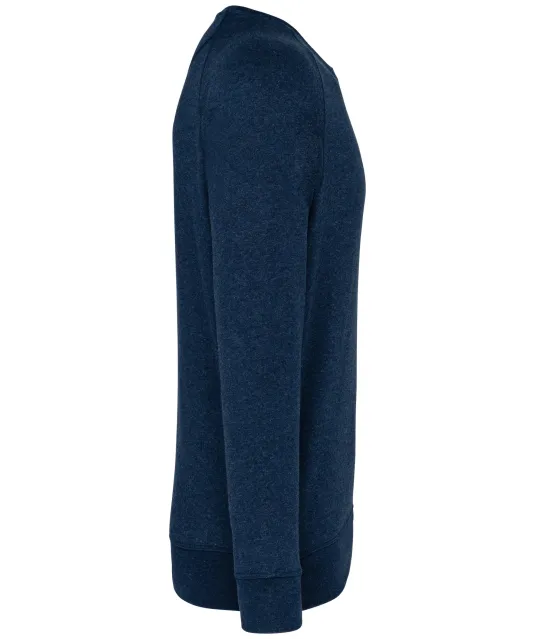 K480 - Herensweater BIO ronde hals raglanmouwen French Navy Heather