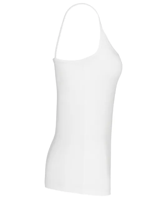 K397 - Damestop met schouderbandjes White