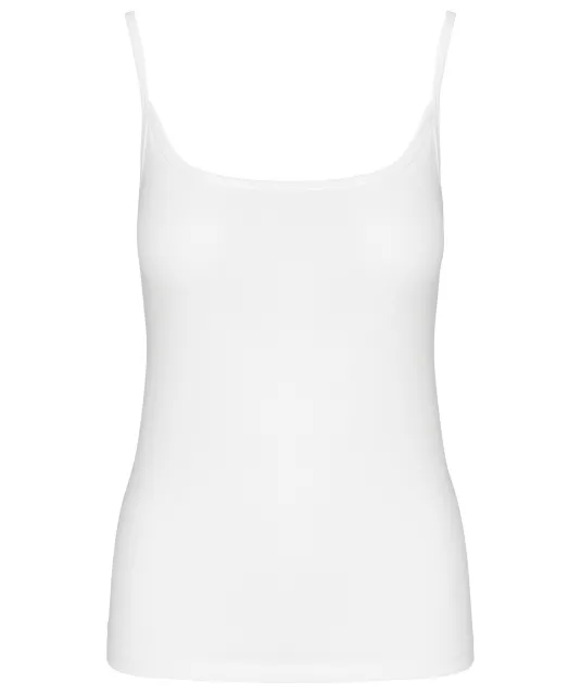 K397 - Damestop met schouderbandjes White