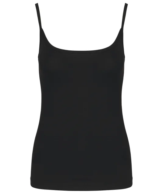 K397 - Damestop met schouderbandjes Black