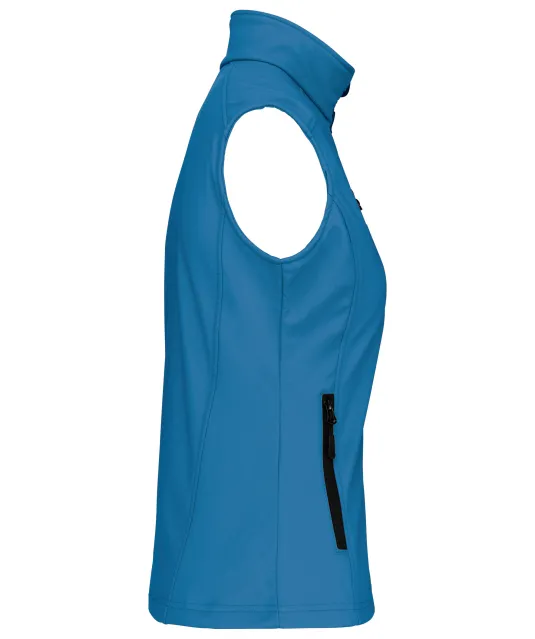 K404 - Dames softshell bodywarmer Aqua Blue