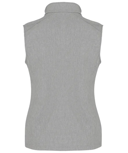K404 - Dames softshell bodywarmer Marl Grey