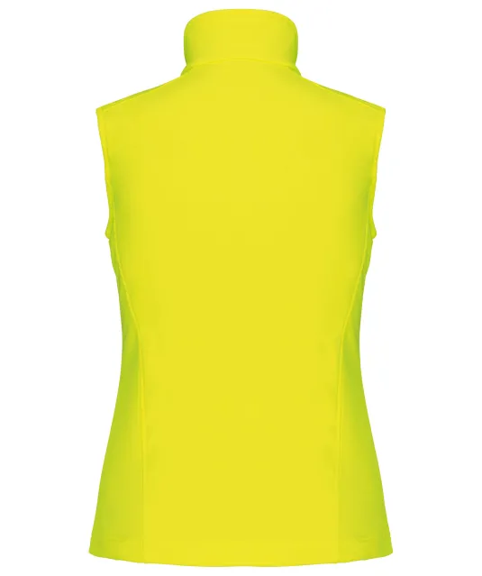 K404 - Dames softshell bodywarmer Fluorescent Yellow