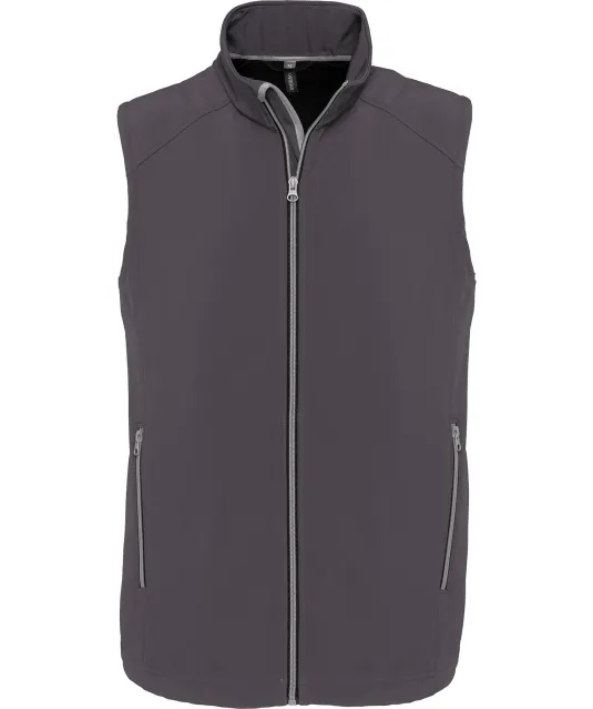 K423 - 2-laagse softshell-bodywarmer Titanium