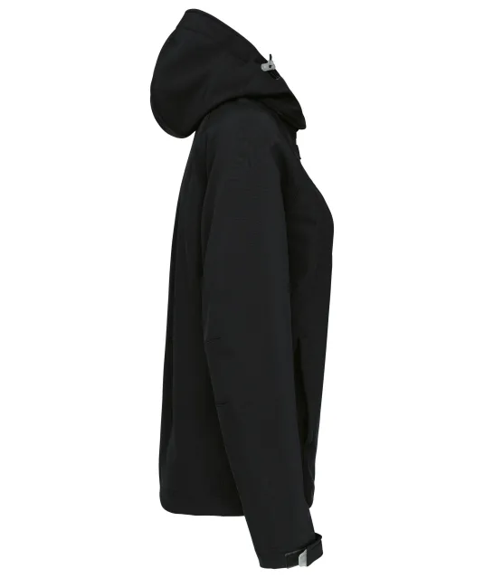 K414 - Dames softshell jas met afneembare capuchon Black
