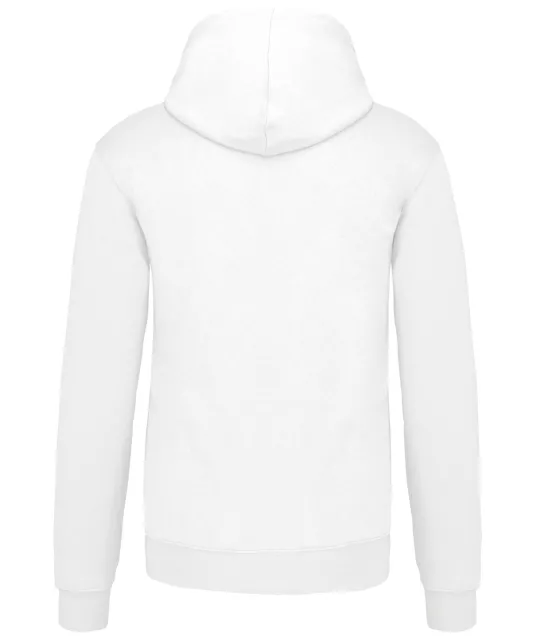 K446 - Sweater met contrasterende capuchon White / Fine Grey