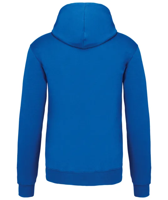 K446 - Sweater met contrasterende capuchon Light Royal Blue / Yellow