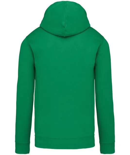 K446 - Sweater met contrasterende capuchon Light Kelly Green / White