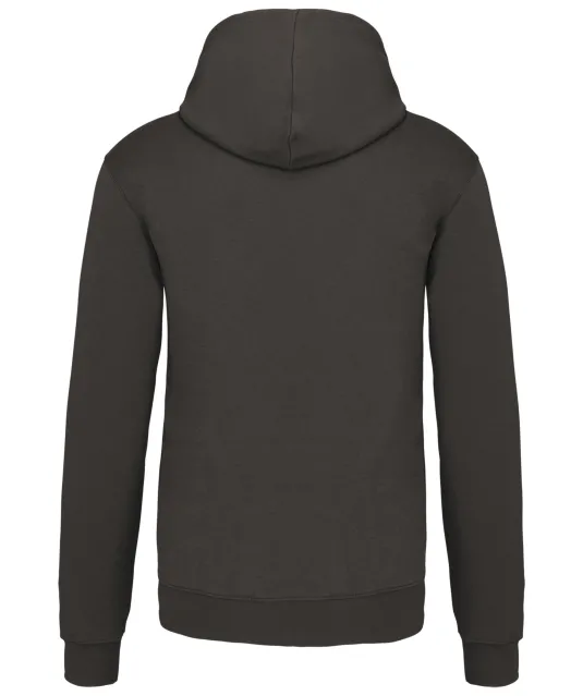 K446 - Sweater met contrasterende capuchon Dark Grey / Black