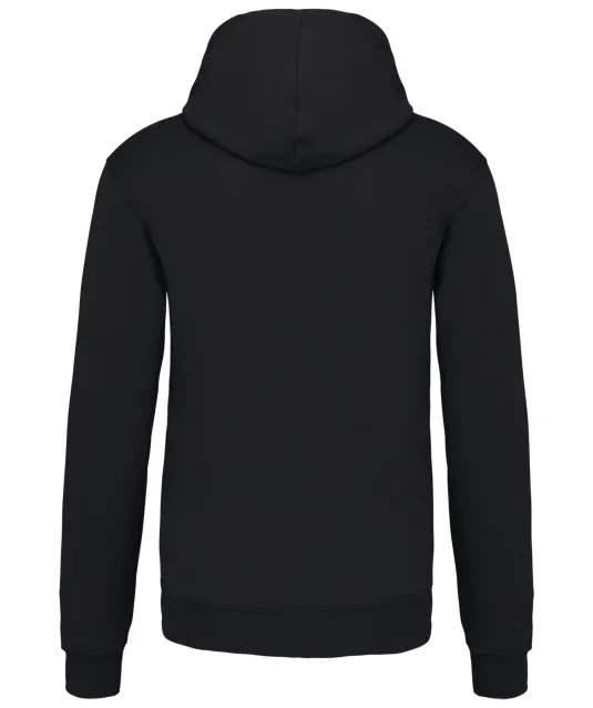 K446 - Sweater met contrasterende capuchon Black / Yellow