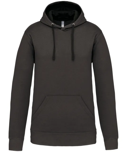 K446 - Sweater met contrasterende capuchon Dark Grey / Black