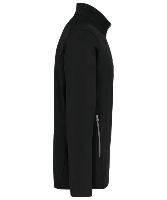 K424 - 2-laagse herensoftshelljas Black