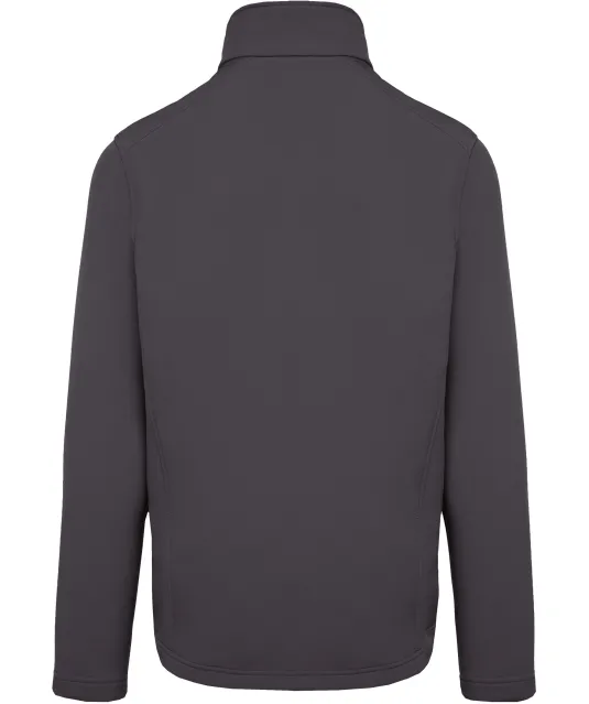 K424 - 2-laagse herensoftshelljas Titanium