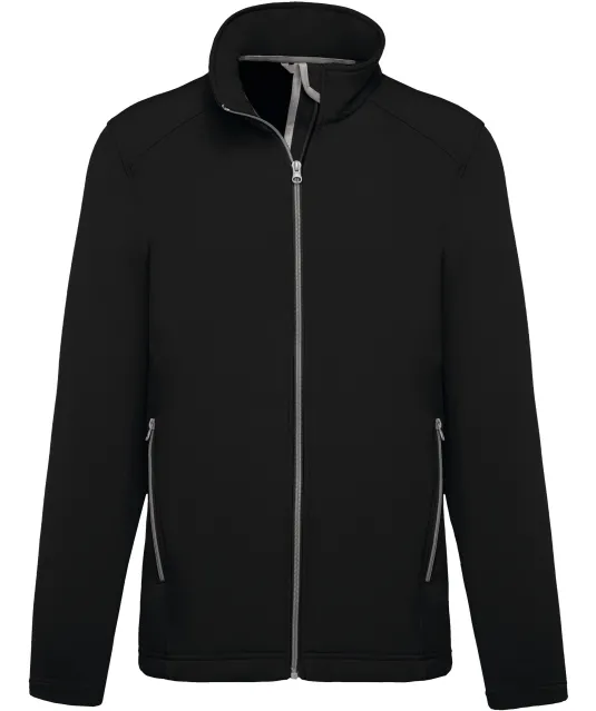 K424 - 2-laagse herensoftshelljas Black