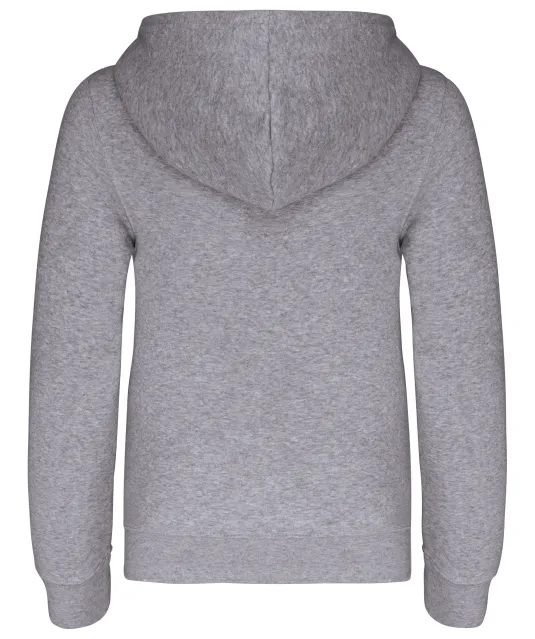 K453 - Kinder Sweater met gecontrasteerde capuchon Oxford Grey / Navy