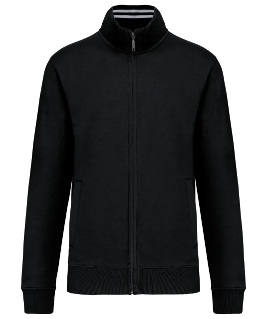 K456 - Herensweater met rits Black