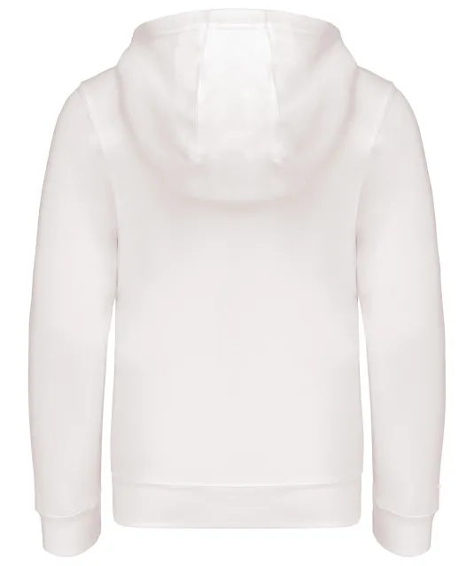 K455 - Kinder sweatvest met capuchon White