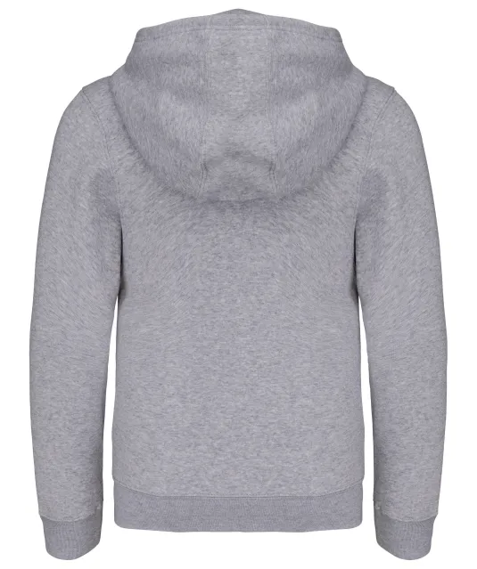 K455 - Kinder sweatvest met capuchon Oxford Grey