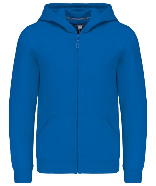 K455 - Kinder sweatvest met capuchon Light Royal Blue