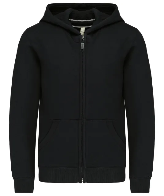 K455 - Kinder sweatvest met capuchon Black