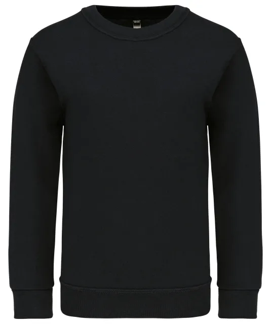 K475 - Kindersweater ronde hals Black