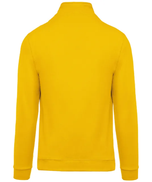 K478 - Sweater met ritskraag Yellow