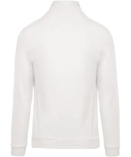 K478 - Sweater met ritskraag White