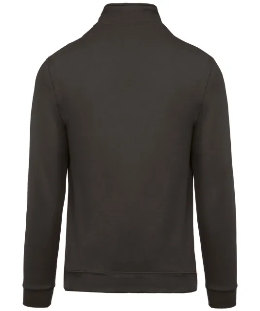 K478 - Sweater met ritskraag Dark Grey