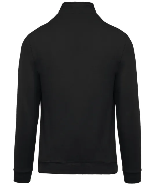 K478 - Sweater met ritskraag Black