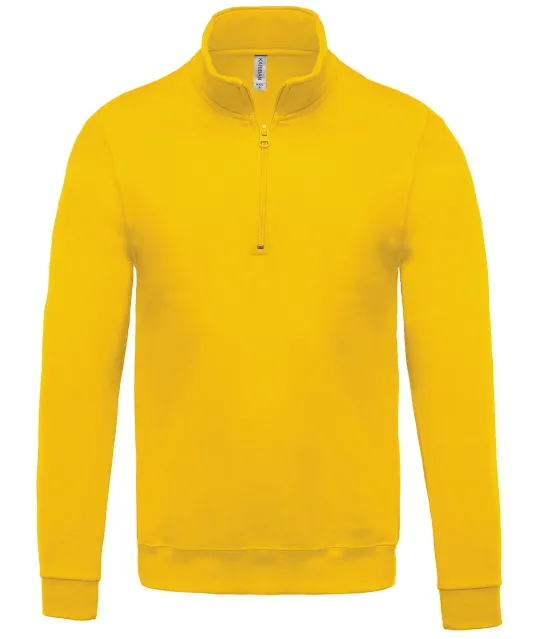 K478 - Sweater met ritskraag Yellow