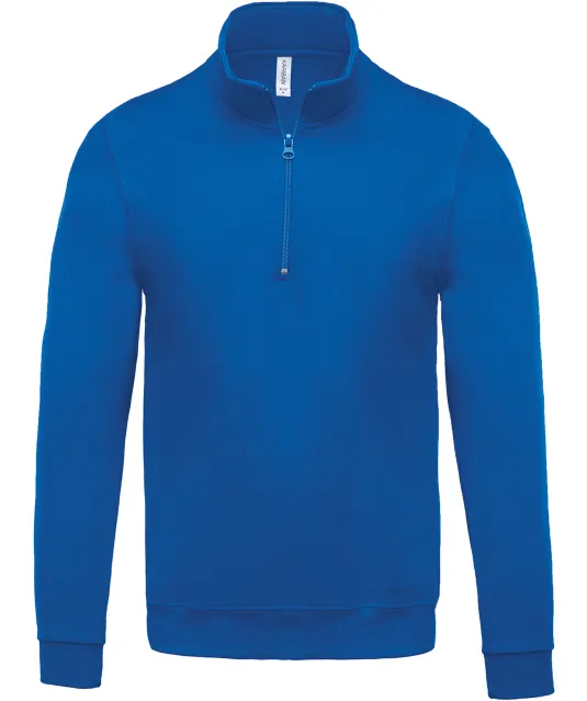 K478 - Sweater met ritskraag Light Royal Blue