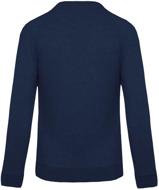 K480 - Herensweater BIO ronde hals raglanmouwen French Navy Heather