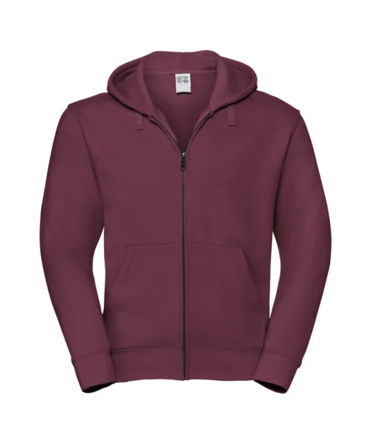 RU266M - Authentic Sweatvest met capuchon Burgundy